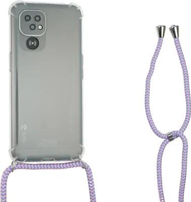 Obrázok produktu pre caseroxx TPU puzdro kompatibilné s Doro 8100 / 8110 / 8200 / 8210 / 8220, s lila TPU remienkom na krk