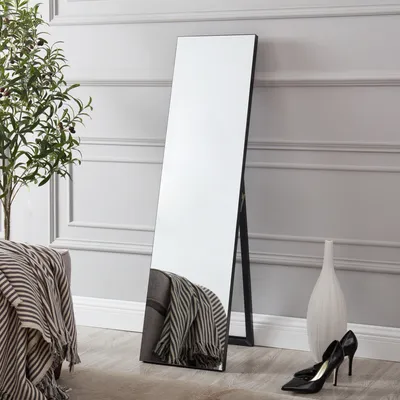 [sk.casa] Stojace zrkadlo Barletta 150x35 cm Obdĺžnikové toaletné zrkadlo v celej dĺžke, sklopné