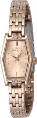 Produktbild von Invicta Angel 48133 Damenarmbanduhr - Quartz Bewegung - Edelstahl mit roségoldenem Zifferblatt - 20 mm