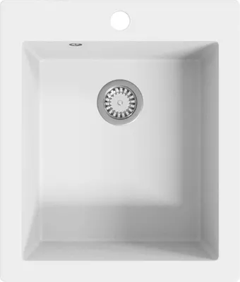 Obrázek produktu pro vidaXL Granitový dřez Single Bowl White