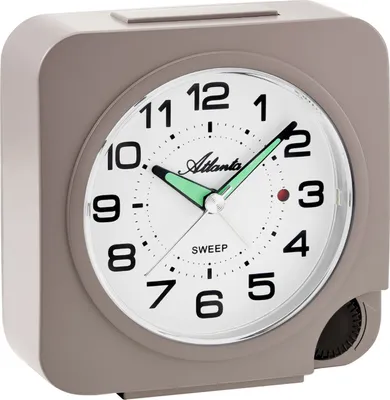Produktbild von Atlanta 2171/3 Quarzwecker Tischuhr mit Leisegang Taupe