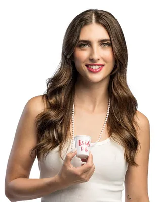 Produktbild von Halskette  mit Schnapsglas "Bride to be"