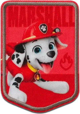 Produktbild von Mono-Quick Paw Patrol Marshall - Aufnäher, Bügelbild, Aufbügler, Applikationen, Patches, Flicken, zum aufbügeln, Größe: 7,8 x 5,5 cm