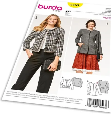 Produktbild von 6465 Jacke H, W 2017 #6465, Burda