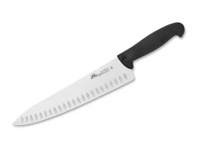Image de Couteau de chef 415 25 noir à lame alvéolée