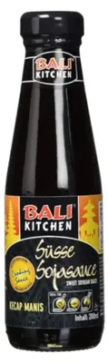 Zdjęcie produktu dla Słodki sos sojowy Bali Kitchen do przyprawiania, uszlachetniania i zanurzania 200 ml