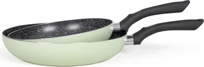 Produktbild von Set mit 2 antihaftbeschichteten bratpfannen 24/28 cm, grün Livoo MEN124VE