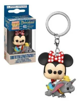 Zdjęcie produktu dla Funko Pocket Pop! Disneyland – brelok z motywem atrakcji „Latający słonik Dumbo” i Myszki Minnie