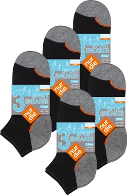 Produktbild von NUR DIE Herren Sneakersocken 15-Pack Sport und Alltag - schwarz - Größe 39-42