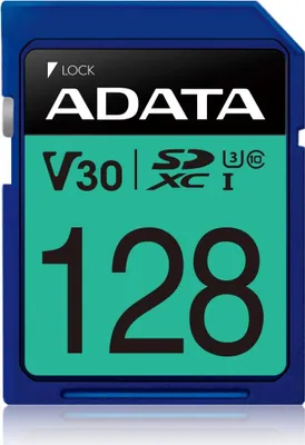 Immagine prodotto di Scheda di memoria Adata ADATA ASDX128GUI3V30S-R 128 GB SDXC UHS-I Classe 10