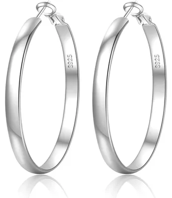 Productafbeelding van Creoolen, zilver 925, dames, 5 mm breed, 14K verguld, diameter 30-70 mm