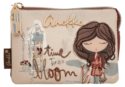 Immagine prodotto di Anekke caso chiave Tulip 3 Compartment Purse Multicolor beige