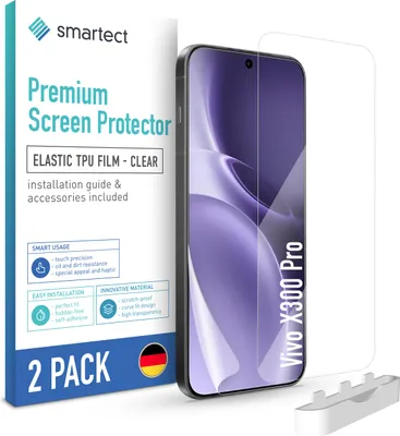 Produktbild von 2x TPU Schutzfolie Klar für Vivo X300 Pro Displayschutz Panzerfolie Folie