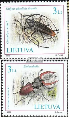 Produktbild von Briefmarken Litauen 2003 Mi 819-820 (kompl.Ausg.) postfrisch Käfer