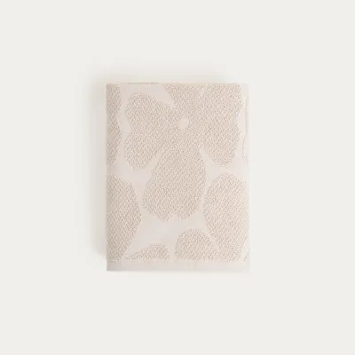Produktbild von HOMLA FLORES beige Jacquard-Handtuch 50x90 cm