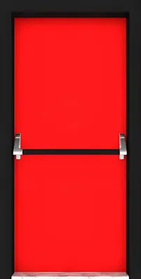 Immagine prodotto di Porta tagliafuoco rossa – Porta di fuga per evacuazione con elevata protezione antincendio