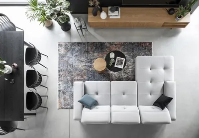 Produktbild von Ecksofa L Form Stoff Sitz Garnitur Designer Wohnlandschaft Textil Couch Sofa Neu
