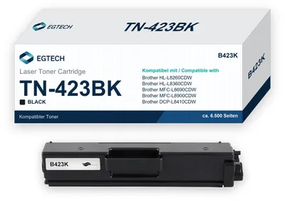 Produktbild von Toner kompatibel mit Brother TN-423BK HL-L8260CDW HL-L8360CDW MFC-L8900CDW