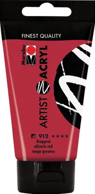 Produktbild von Marabu Acrylfarbe Artist Acryl krapprot 912 75 ml