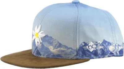Produktbild von Bavarian Caps Uni Snapback , Edelweiß - Hellblau Braun