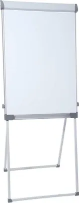 Produktbild von Famanu Flipchart-Stativ höhenverstellbar - Whiteboard mit Ablagefach