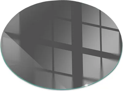 Produktbild von Glasbodenplatte für Fi 80 cm – Kaminofen – Kaminplatte Glas – Schutzglas – Funkenschutzplatte –Glasbodenplatte Feuerfeste – Hitzeschutzplatte – Bodenschutz aus Glas – Farbe Graubraun