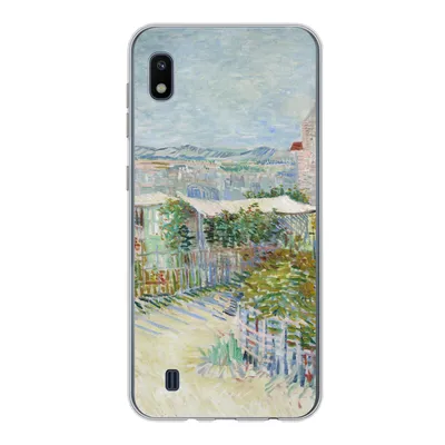 Produktbild von MuchoWow® Handyhülle Schutzhülle Hülle für Samsung Galaxy A10 Montmartre: hinter der Mühle von Galette - Vincent van Gogh Silikon Softcase Handy Hülle - Schutzhülle
