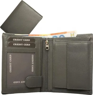 Immagine prodotto di Portafoglio in Pelle sintetica, modello combinato, grigio