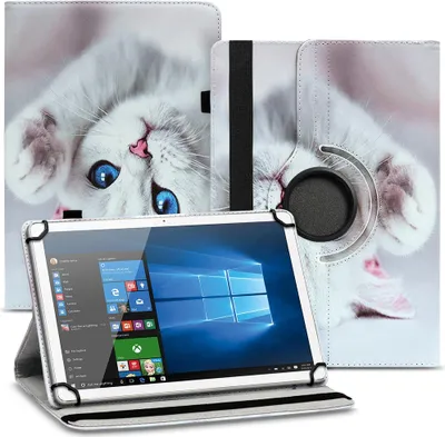 Produktbild von Tablet Tasche für Samsung Galaxy Tab A8 Hülle Schutzhülle Schutz Cover 360° DrehbarFarbe Uni 360 Taschen:Motiv 11