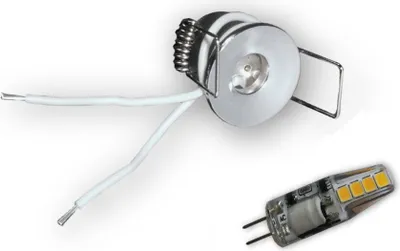 Produktbild von C-Light 10er Set - 2W-ME G4 LED Sternchen 30mm chrom (inkl. SCH-30W Trafo)
