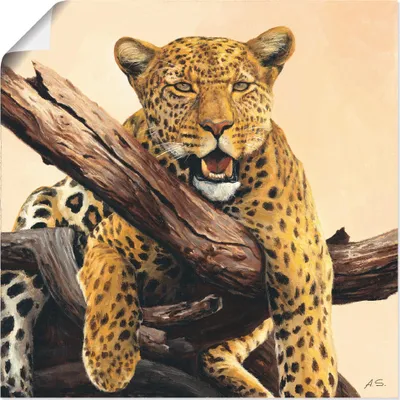 Produktbild von ARTland Poster Zeit zum Mittagessen Größe: 40x40 cm