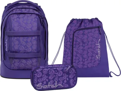 Produktbild von Satch, Schulrucksack-Set PACK Bright Faces 3-teilig, ab 5. Klasse