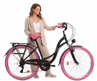 Zdjęcie produktu dla Rower Dallas City Alu 28" 7spd - czarny z różem