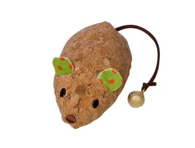 Produktbild von NOBBY Korkmaus mit Catnip, grün, 19 cm