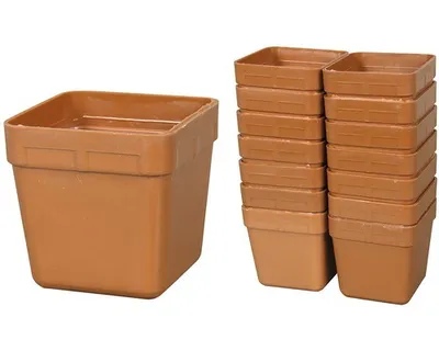 Zdjęcie produktu dla Doniczka KAKTUS plastikowa lekka 6 x 6 cm 14 szt