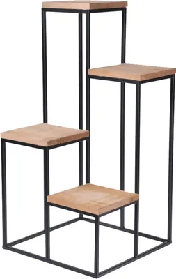 Produktbild von HOME STYLING COLLECTION Blumenständer aus Metall 4 EBENEN Gestell Ablagen