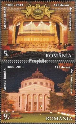 Produktbild von Briefmarken Rumänien 2013 Mi 6680-6681 (kompl.Ausg.) postfrisch 125 Jahre Athenäum