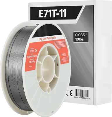 Produktbild von Fülldraht Schweißdraht - E71T-11 0,9 mm 4,5 kg Spule - Gaslos Selbstschützend - MIG/MAG-geeignet - Für Baustahl - Geringe Spritzer - Alle Schweißpositionen - Außeneinsatz