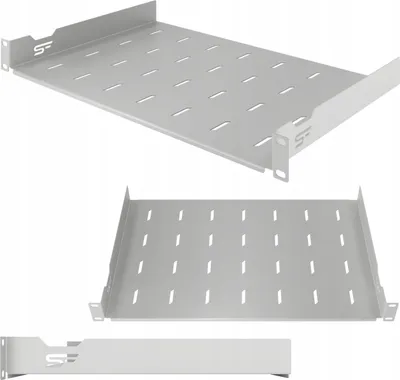 Zdjęcie produktu dla Półka Rack 19" 1U 300 Mm Półka Do Szafy Rack Standard Stała Szary Stalflex