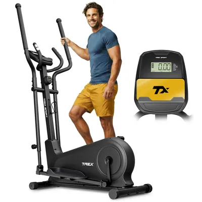 Produktbild von TREX SPORT Crosstrainer für zuhause TX-500CT SINER | Ellipsentrainer magnetisch bis 120kg, 16 Stufen Widerstand, verstellbare Griffe, 8kg Schwungmasse