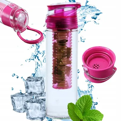 Produktbild von Glimmerstone Trinkflasche mit Fruchteinsatz BPA-frei 750ml