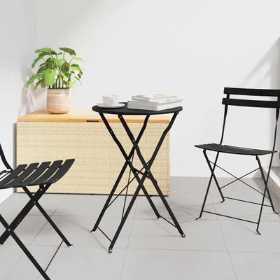 Produktbild von Möbel Bistrotisch Anthrazit Ø 50 x 71 cm Pulverbeschichteter Stahl - Gartentische &43030