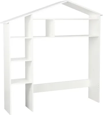 Produktbild von Möbilia Regal Kinderregal in Hausform | 7 offene Fächer | B 148 x T 31 x H 155 cm | weiß | 12020032 | Serie REGAL