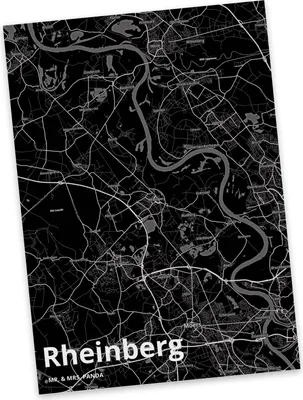 Produktbild von Mr. & Mrs. Panda Postkarte Rheinberg - Geschenk, Postkarten, Ansichtskarten, Ansichtskarte, Stadt, Fotokarte, Dorf Karte Landkarte Map Stadtplan, Grußkarte