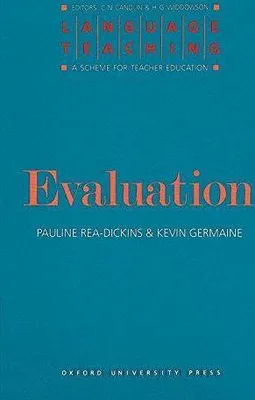 Zdjęcie produktu dla ISBN Evaluation, Pauline Rea-Dickins, Kevin Germaine, C. N. Candlin, H. G. Widdowson, Każda płeć, Oxford University Press, 16/07/1992, 1 szt.