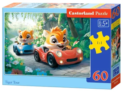 Image de Puzzle 60 pièces "Tiger Tour" - Castorland