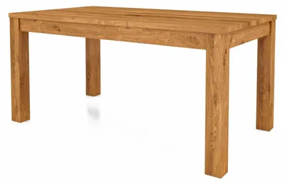 Produktbild von Esstisch Bento aus Wildeiche massiv 100x120x77 cm mit 1 Verlängerung auf 165 cm