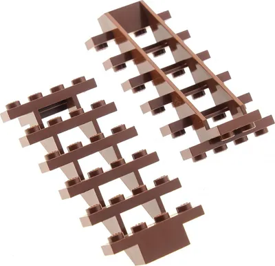 Image de 2x Lego échelle 7x4x6 rouge marron Harry Potter set 10182 4211282 30134