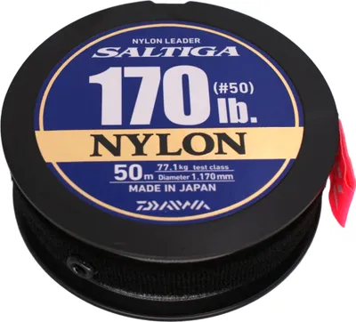 Image de DAIWA SALTIGA NYLON LEADER, 50m, 1,17mm, 77.1kg / 169,98lbs, transparent, bas de ligne, 12957-511