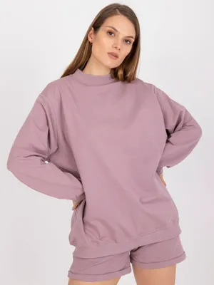 Produktbild von Basic Feel Good Baumwolle Damen-Sweatshirt Levin dunkelpink S/M